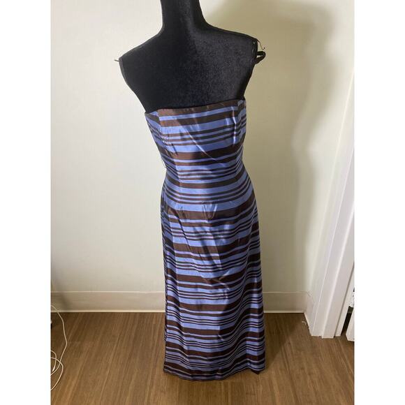Kathlin Argiro Brown and Blue Ball Gown Sz 4 - Picture 1 of 6